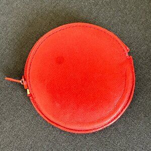 Loewe Red Leather Coin Pouch